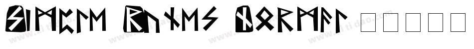 Simple Runes Normal字体转换